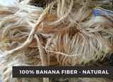 Pure Banana Yarn Fiber - Natural | 100% Vegan Yarn | SilkRouteIndia