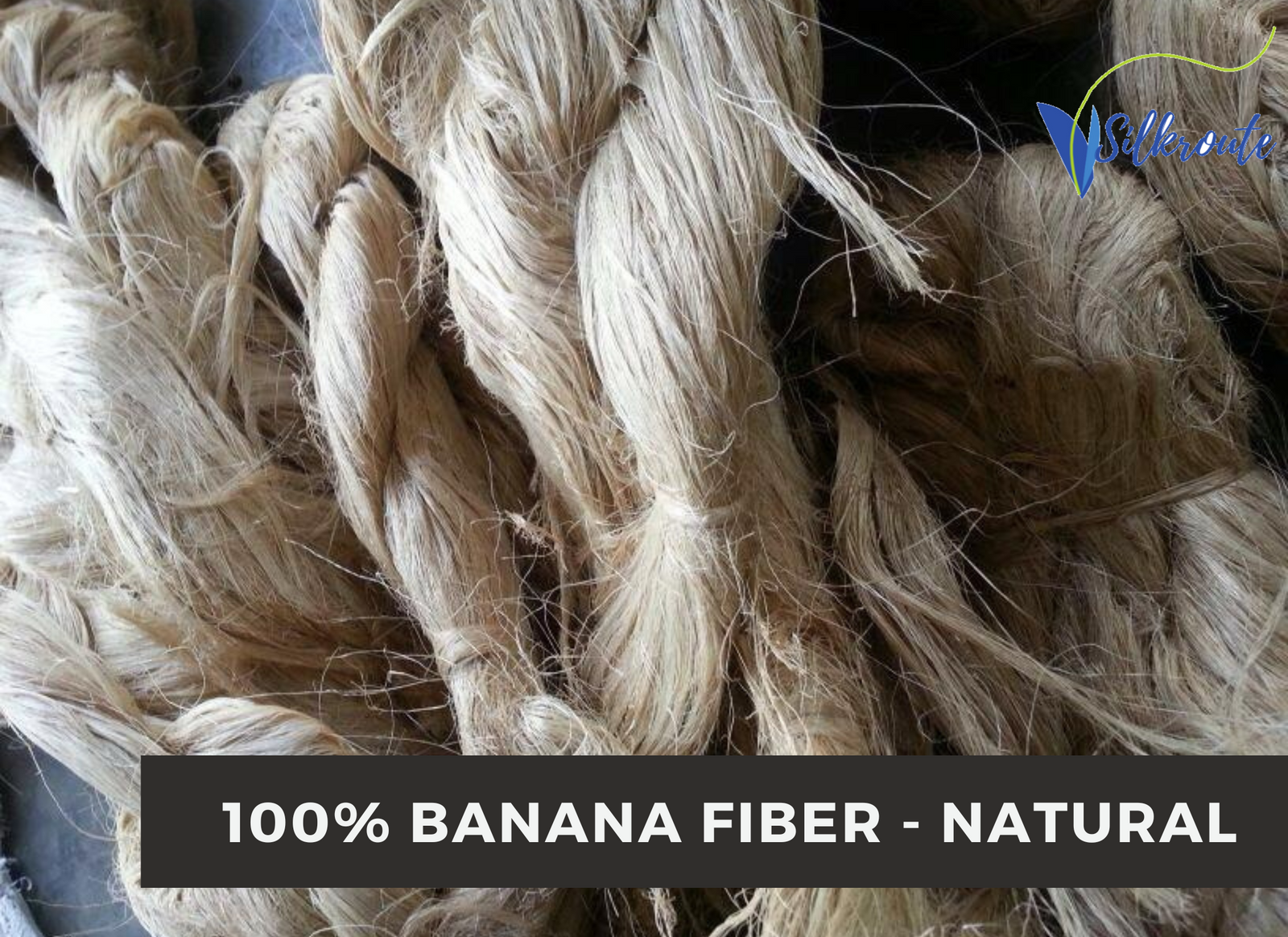 Pure Banana Yarn Fiber - Natural | 100% Vegan Yarn | SilkRouteIndia