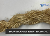 100% Banana Yarn - Natural | Vegan Yarn Natural | Banana Fiber Yarn \ SilkRouteindia