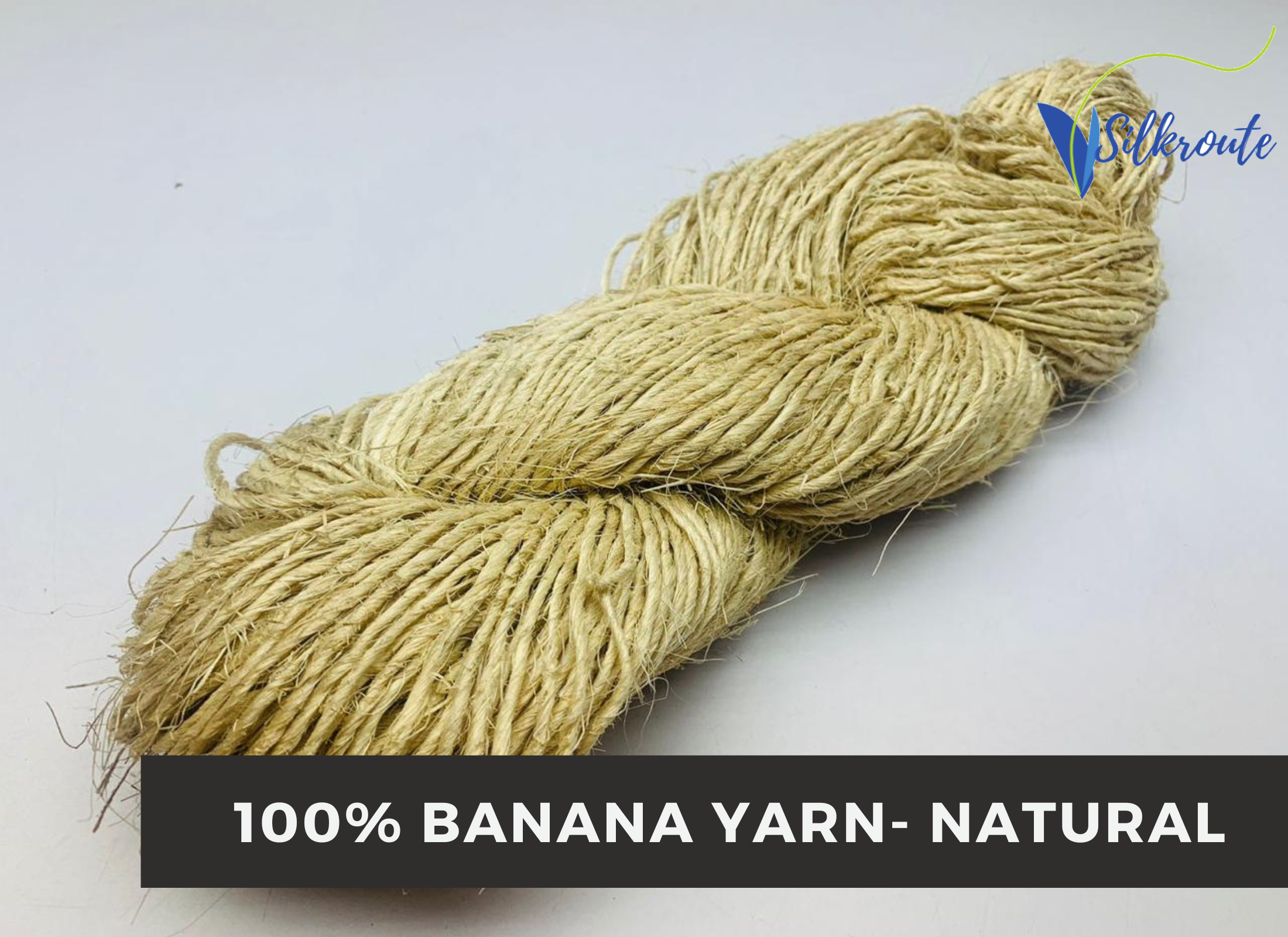 100% Banana Yarn - Natural | Vegan Yarn Natural | Banana Fiber Yarn \ SilkRouteindia