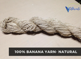 100% Banana Yarn - Natural | Vegan Yarn Natural | Banana Fiber Yarn \ SilkRouteindia