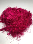 Banana Yarn Fiber have a similar appearance as Recycled Yarn Fibre, the difference being the viscose rayon fiber content in Banana Fibre. The manufacturing process includes refining, processing and cleaning by Women cooperatives using the drop spindle.