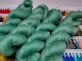 Mulberry Silk yarn (600 mts in 100gram) is a unique Silk Yarn ideal for Knitting. Mulberry Silk is very soft and shiny. It is Sock weight and is directly spun from the premium Mulberry Silk Tops. It is a yarn of Natural Protein Fiber. Mulberry Silk Yarn has compact structure, evenness, clean appearance, elegant luster, Good moisture-absorbing capability, good strength and elongation, with fine and soft fibers. It is useful for Weaving and Knitting.