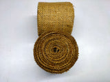 Recycle Burlap Ribbon is not your ordinary fiber. It's rough but you can make things that need to be rough and ready. Made from reclaimed burlap Sheets. This Burlap Ribbon can bear the heat (and the cold) better than some finer fibers. Bring some organic elegance to your next project or gift wrap