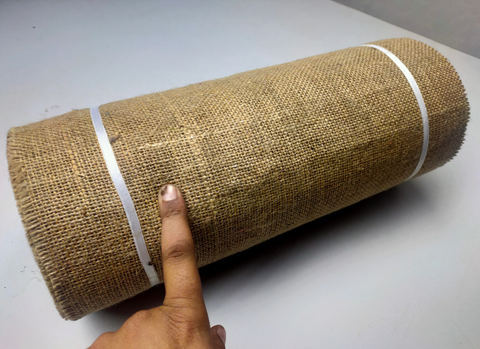 Recycled Burlap Ribbon : It is not your ordinary fiber. It's rough but you can make things that need to be rough and ready. Made from reclaimed burlap Sheets. This Burlap Ribbon can bear the heat (and the cold) better than some finer fibers. Bring some organic elegance to your next project or gift wrap!