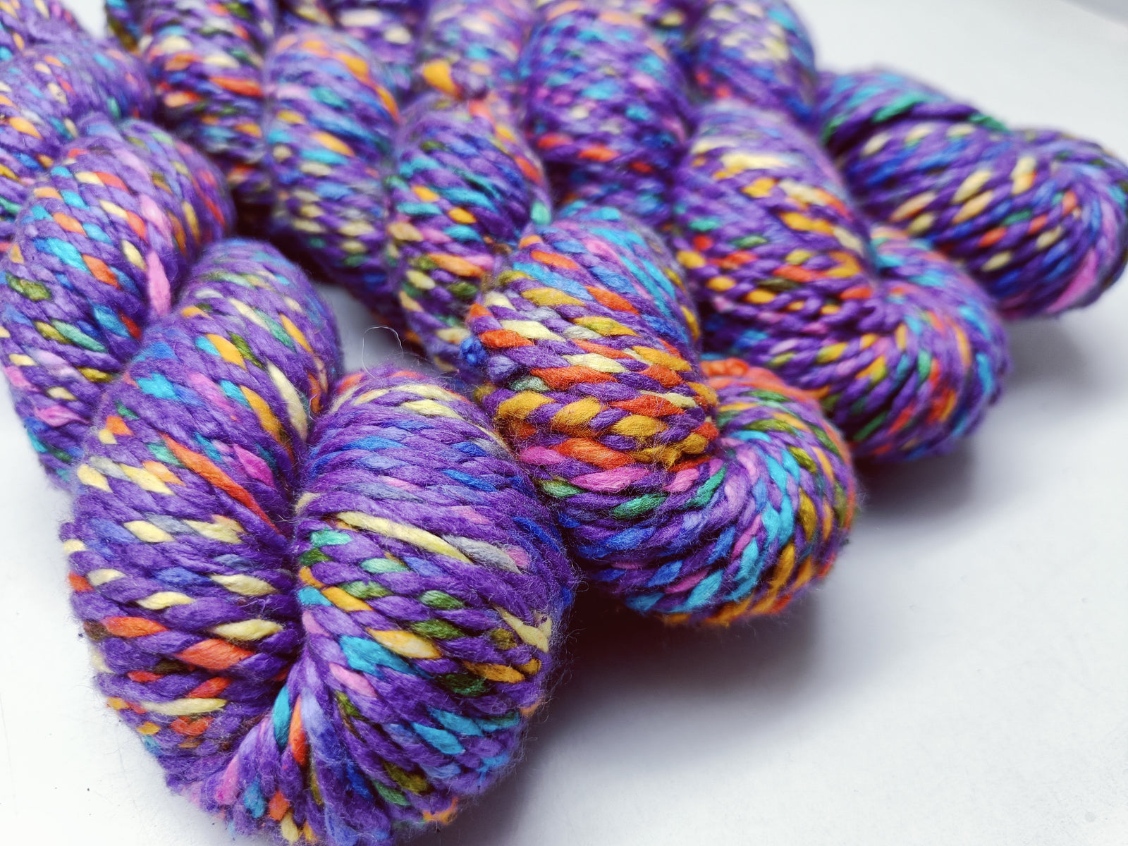 Candy Silk yarn: It is a unique Silk Yarn ideal for Knitting. Candy Silk is very soft and shiny. It is worsted weight and is directly spun from the 2A Grade Mulberry Silk Tops. It is a yarn of Natural Protein Fiber. Candy Silk has compact structure, evenness, clean appearance, elegant luster, Good moisture-absorbing capability, good strength and elongation, with fine and soft fibers. It is Useful for Weaving and Knitting.