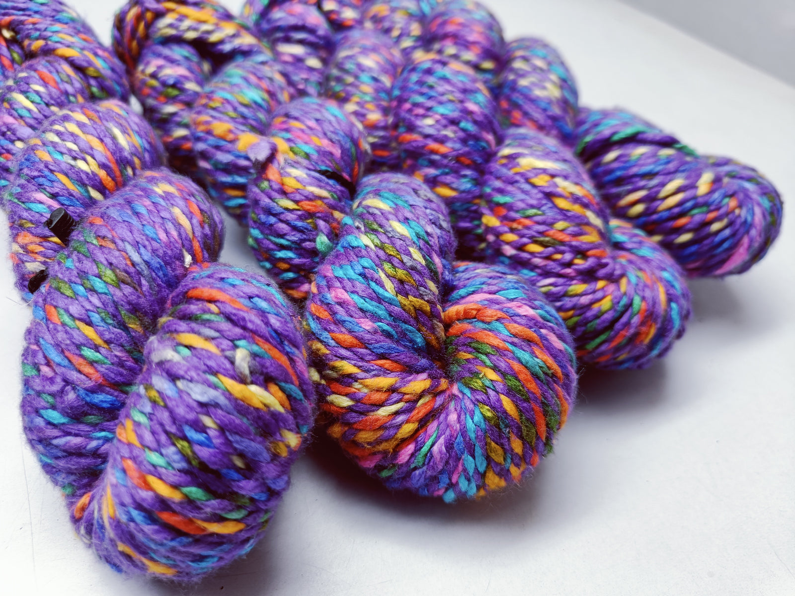 Candy Silk yarn: It is a unique Silk Yarn ideal for Knitting. Candy Silk is very soft and shiny. It is worsted weight and is directly spun from the 2A Grade Mulberry Silk Tops. It is a yarn of Natural Protein Fiber. Candy Silk has compact structure, evenness, clean appearance, elegant luster, Good moisture-absorbing capability, good strength and elongation, with fine and soft fibers. It is Useful for Weaving and Knitting.