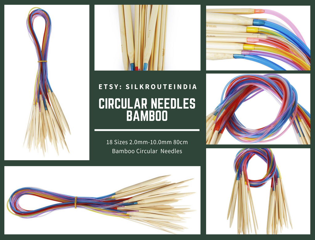 Circular Needle, Bamboo Needle - SilkRouteIndia