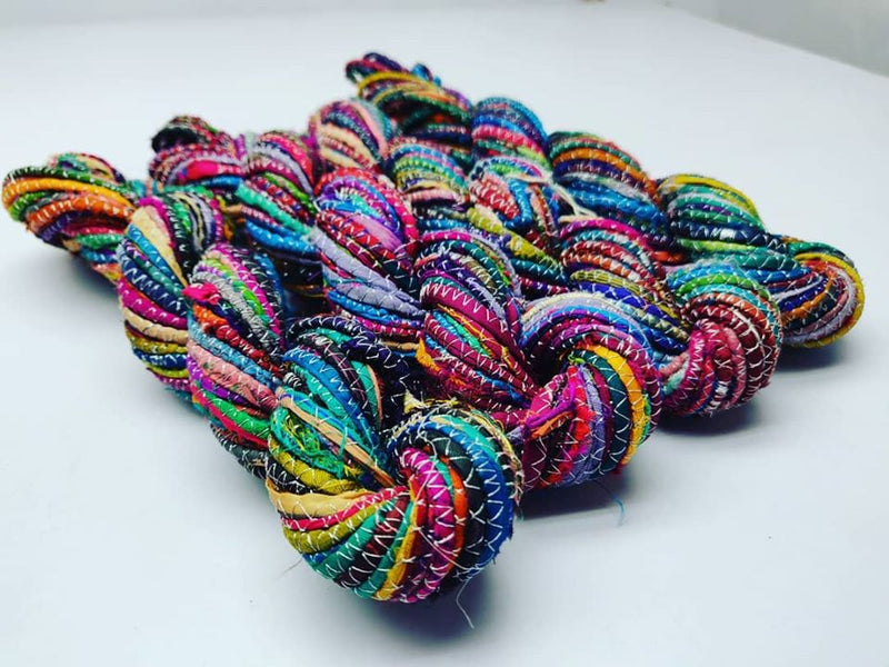 Cording Sari Silk Ribbon - Multicolor