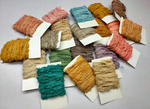 Recycled cotton frizz ribbon is perfect for incorporating into weavings and adding contrasting texture. Cotton frizz ribbon can be used for creating home goods, rugs, wall art, and more. This recycled cotton ribbon is fair trade, ethically sourced from India, and hand dyed in small batches.
