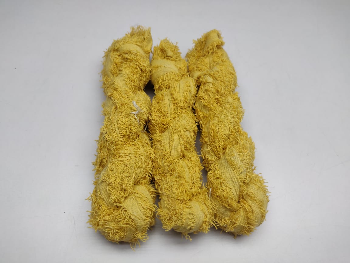 Recycled Cotton Frizz Ribbon - Recycled Ribbon - Cotton Ribbon - Butter