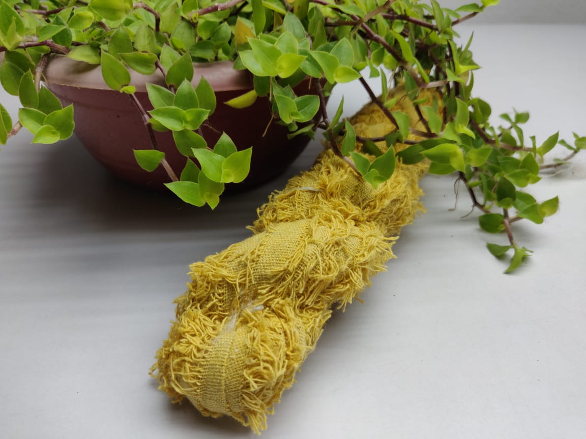 Recycled Cotton Frizz Ribbon - Fuzzy Ribbon - Recycled cotton Ribbon - Butter