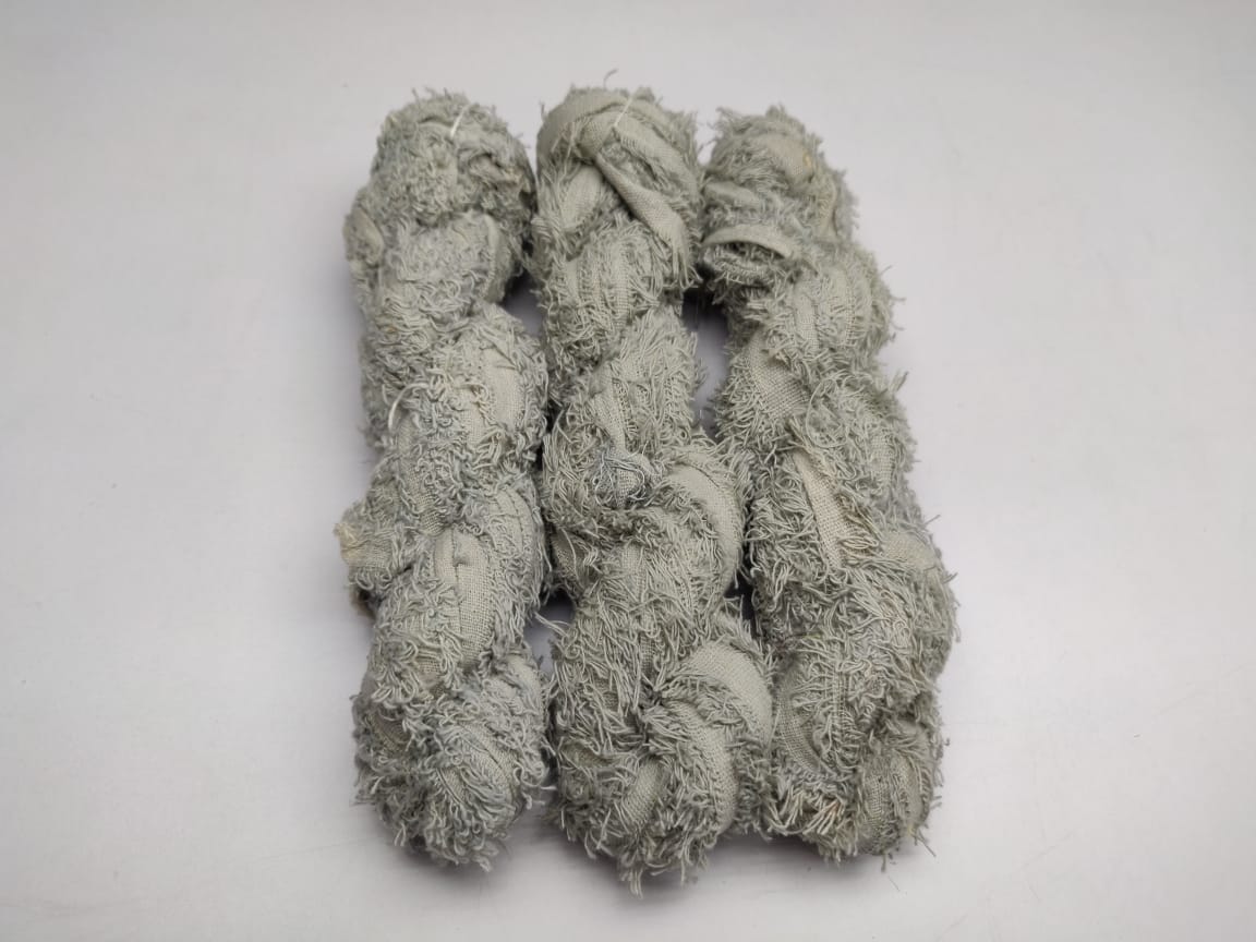 Cotton Frizz Ribbon - Light Grey