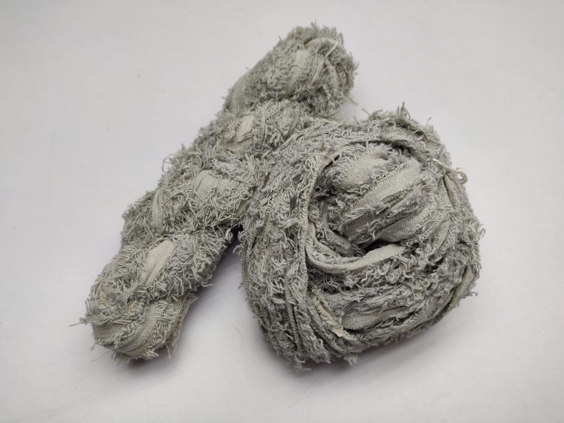 Cotton Frizz Ribbon - Light Grey