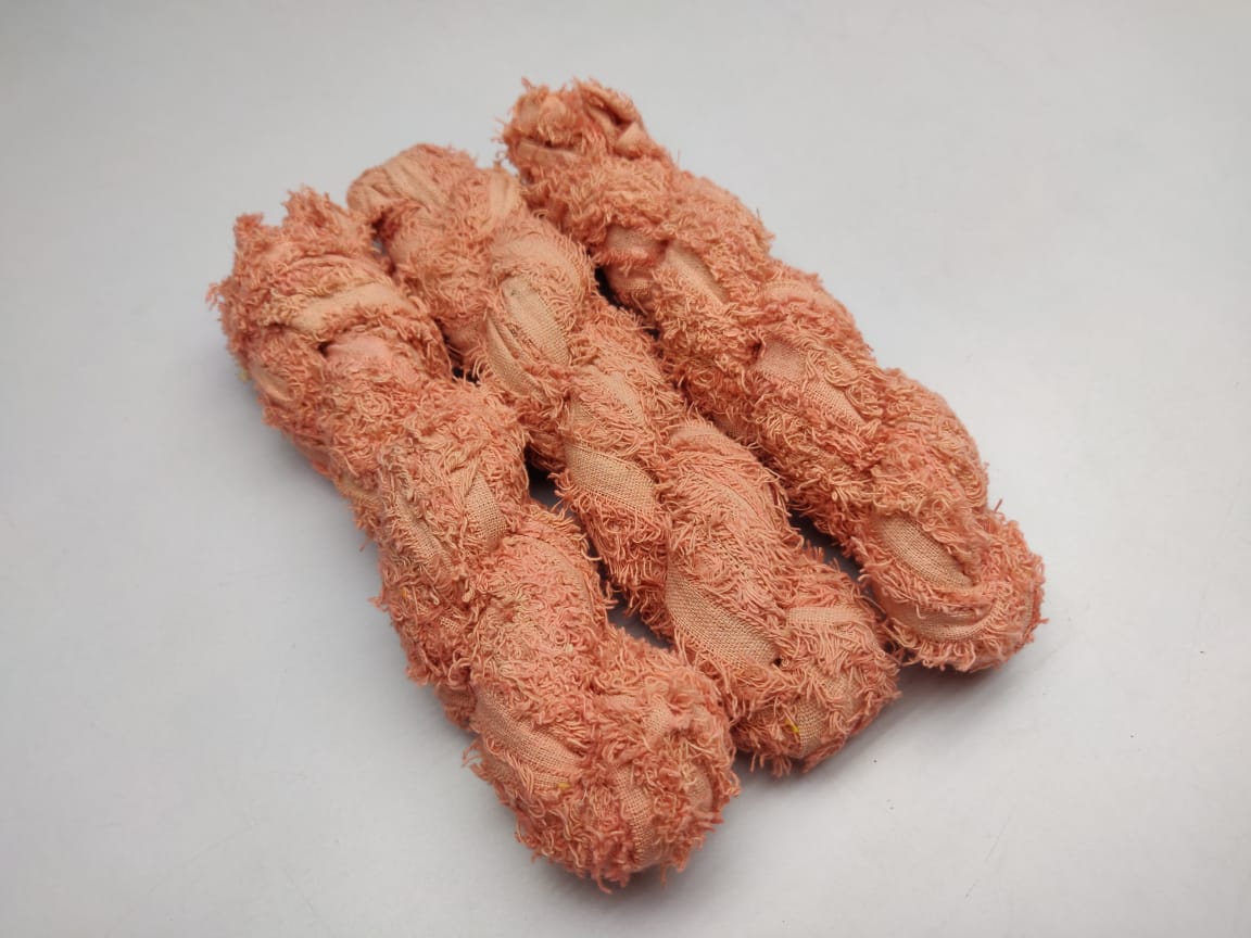 Recycled Cotton Fuzzy Ribbon - SilkRouteIndia