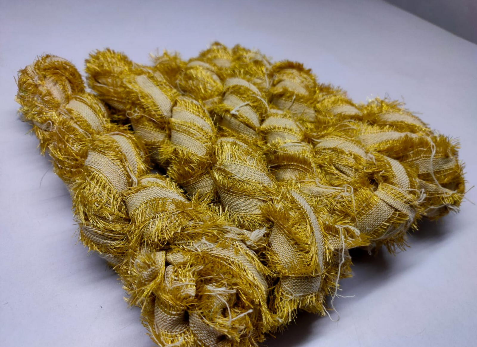 Lurex Metallic Frizz Ribbon - Golden