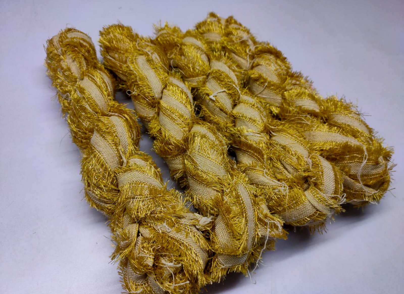 Lurex Metallic Frizz Ribbon - Golden