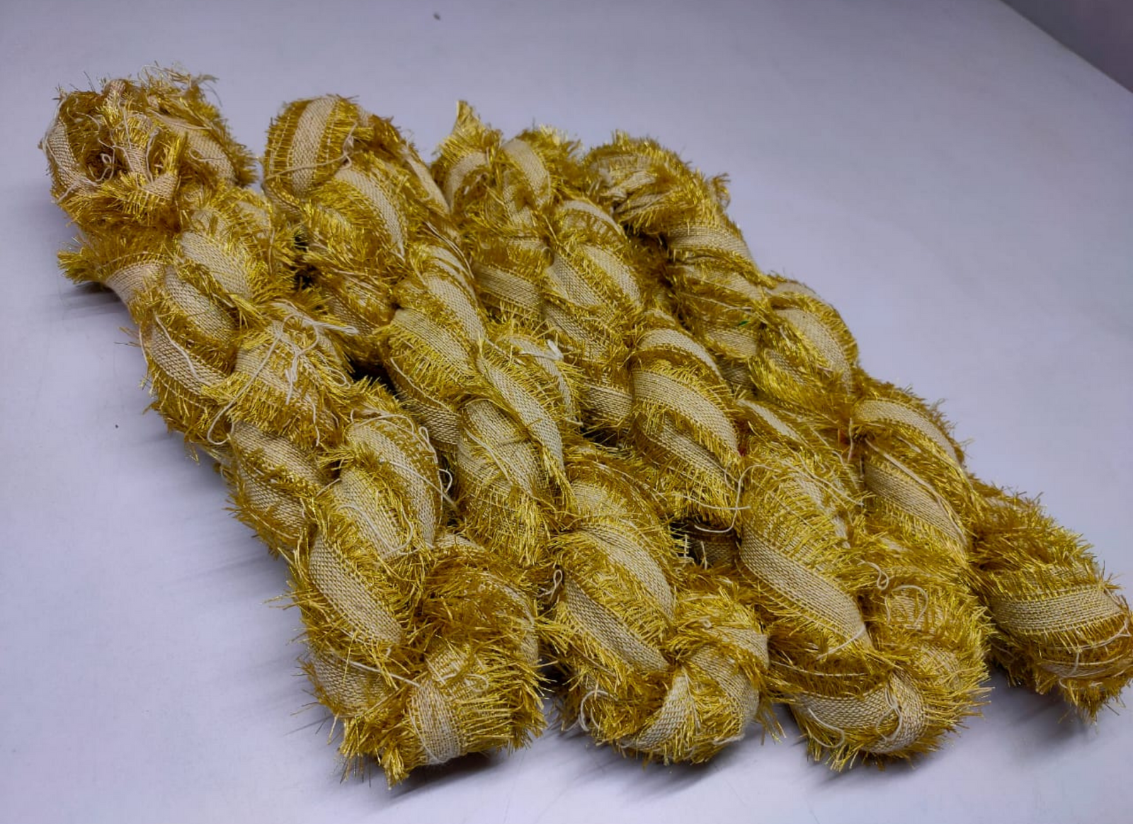 Lurex Metallic Frizz Ribbon - Golden