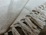 Handmade, Natural and Breathable Throws for your home furnishings HandLoom Woven Cotton Cotton Throws | HandWeave Cotton Throws | Furnishing Throws | Sofa Throws | Table Throws - 60"x55" - Pista  