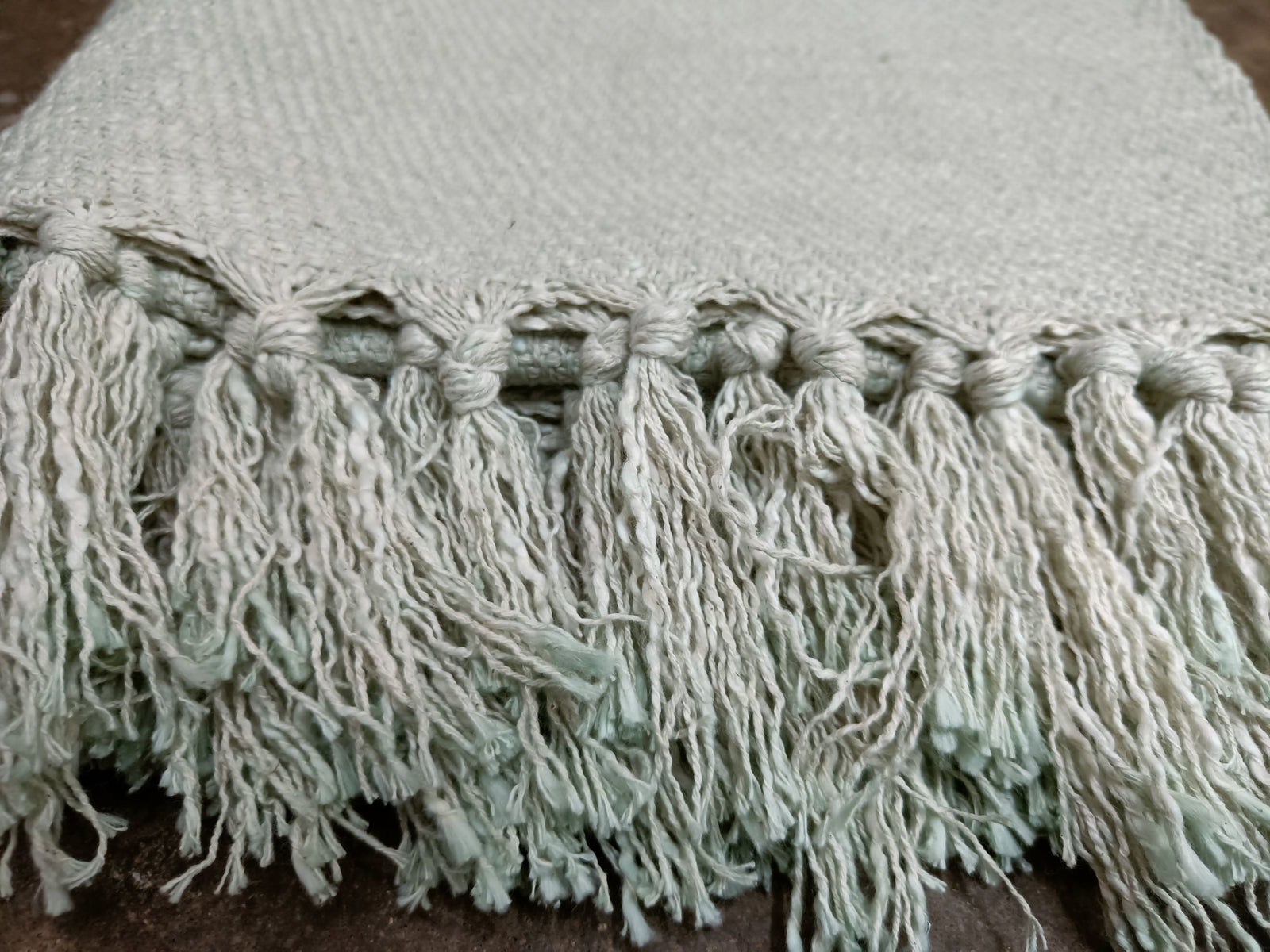 Handmade, Natural and Breathable Throws for your home furnishings HandLoom Woven Cotton Cotton Throws | HandWeave Cotton Throws | Furnishing Throws | Sofa Throws | Table Throws - 60"x55" - Pista  