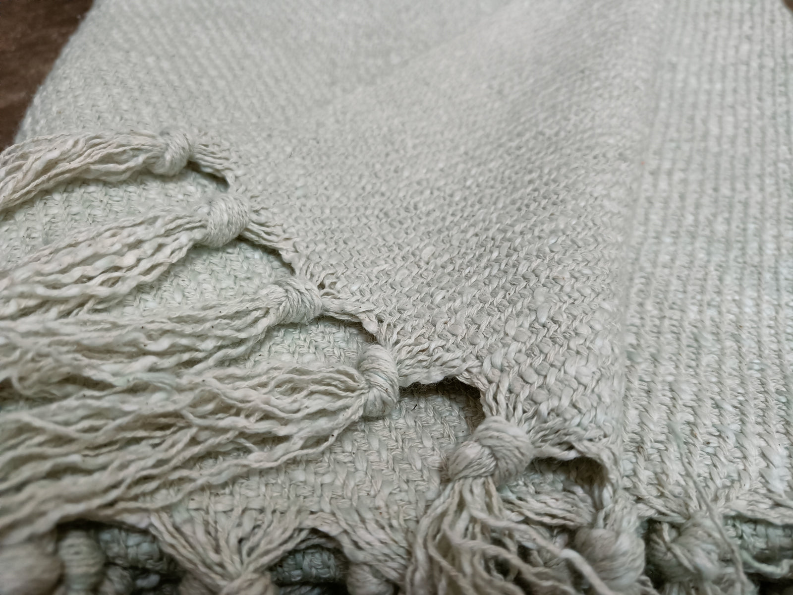 Handmade, Natural and Breathable Throws for your home furnishings HandLoom Woven Cotton Cotton Throws | HandWeave Cotton Throws | Furnishing Throws | Sofa Throws | Table Throws - 60"x55" - Pista  
