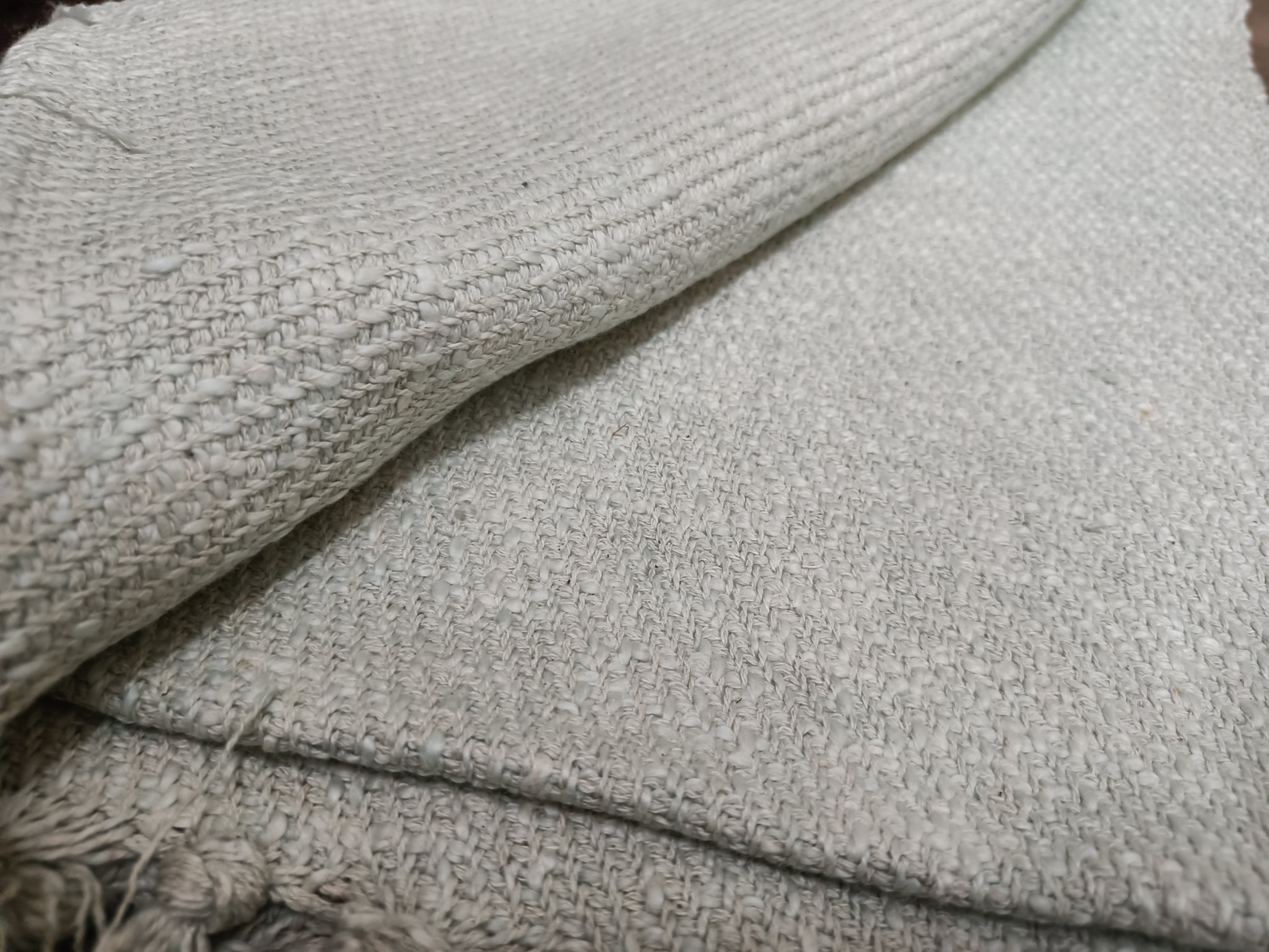 Handmade, Natural and Breathable Throws for your home furnishings HandLoom Woven Cotton Cotton Throws | HandWeave Cotton Throws | Furnishing Throws | Sofa Throws | Table Throws - 60"x55" - Pista  