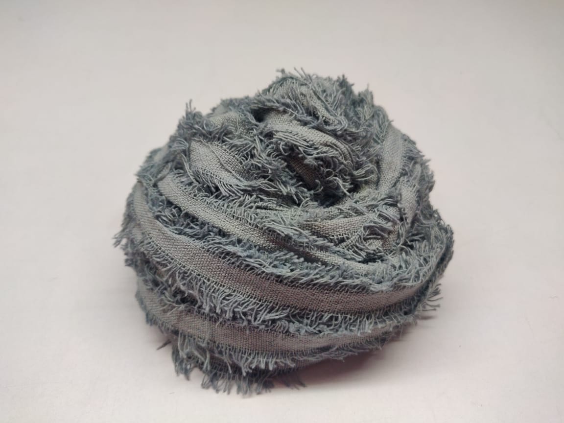 Cotton Frizz Ribbon - Smoky Grey