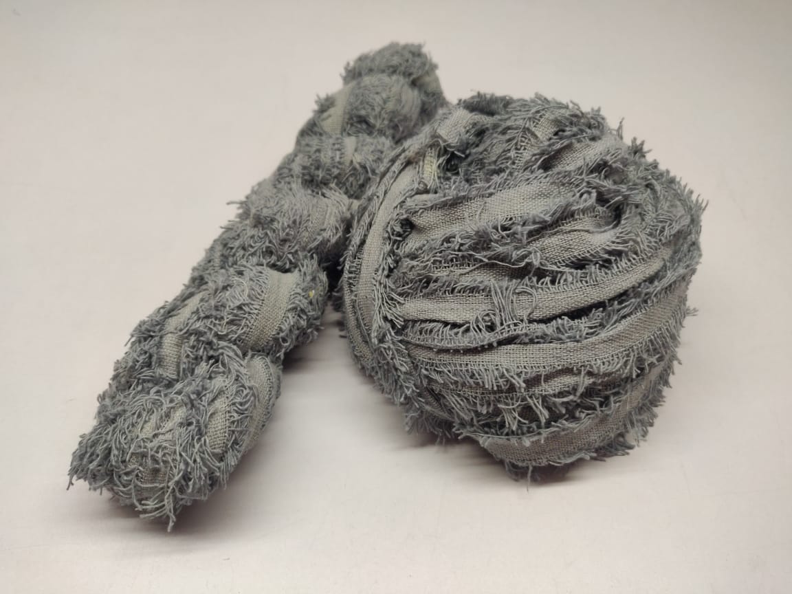 Cotton Frizz Ribbon - Smoky Grey