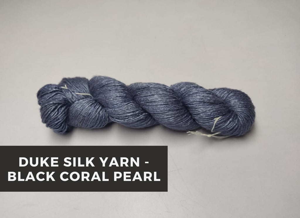 Duke Silk yarn - Black Coral Pearl