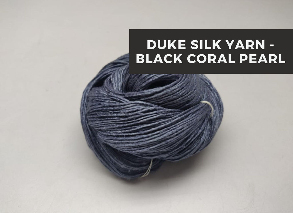 Duke Silk yarn - Black Coral Pearl