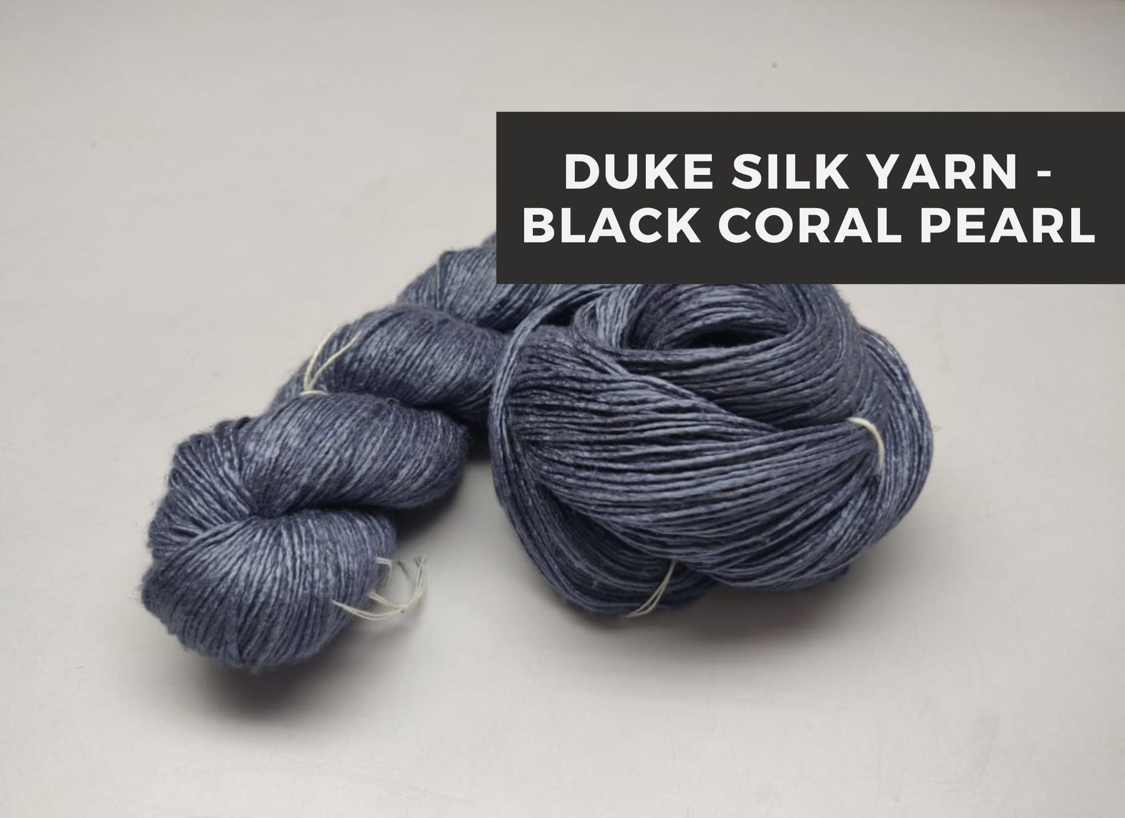 Duke Silk yarn - Black Coral Pearl