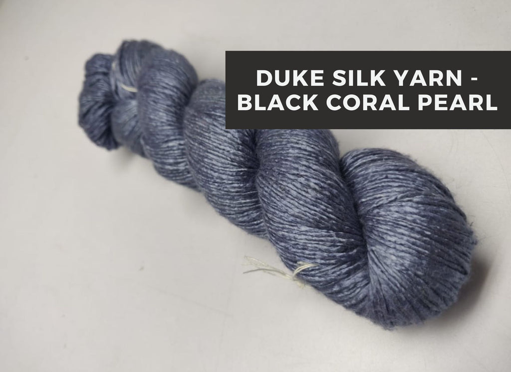 Duke Silk yarn - Black Coral Pearl