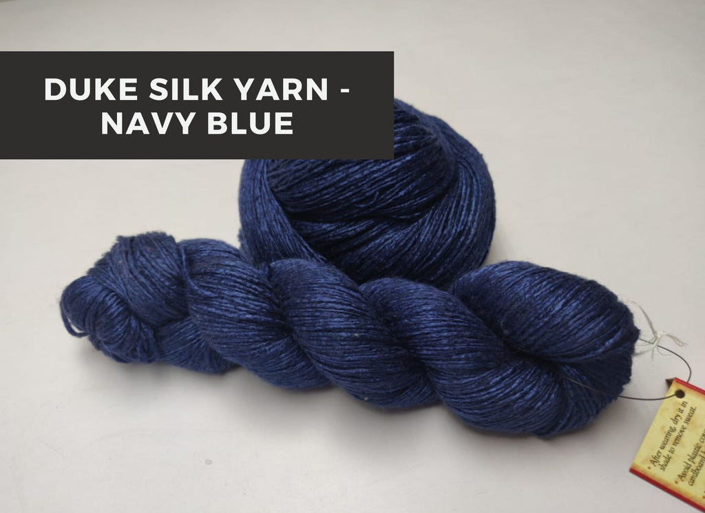 Duke Silk yarn - Navy Blue