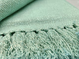 Handmade, Natural and Breathable Throws for your home furnishings HandLoom Woven Cotton Cotton Throws | HandWeave Cotton Throws | Furnishing Throws | Sofa Throws | Table Throws - 60"x55" - Sea Green - 91L  Handmade and a Hand Woven Throws