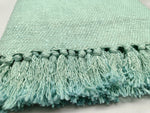 Handmade, Natural and Breathable Throws for your home furnishings HandLoom Woven Cotton Cotton Throws | HandWeave Cotton Throws | Furnishing Throws | Sofa Throws | Table Throws - 60"x55" - Sea Green - 91L  Handmade and a Hand Woven Throws