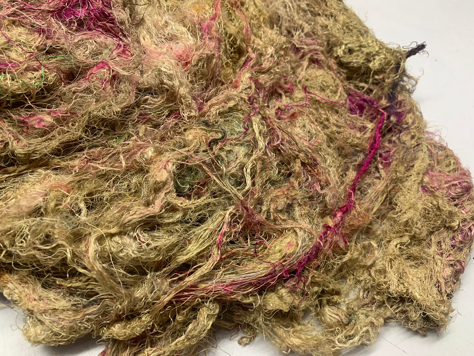 Sari Silk Waste Batts - Beigi