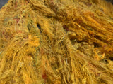 Sari Silk Waste Batts - Yellow