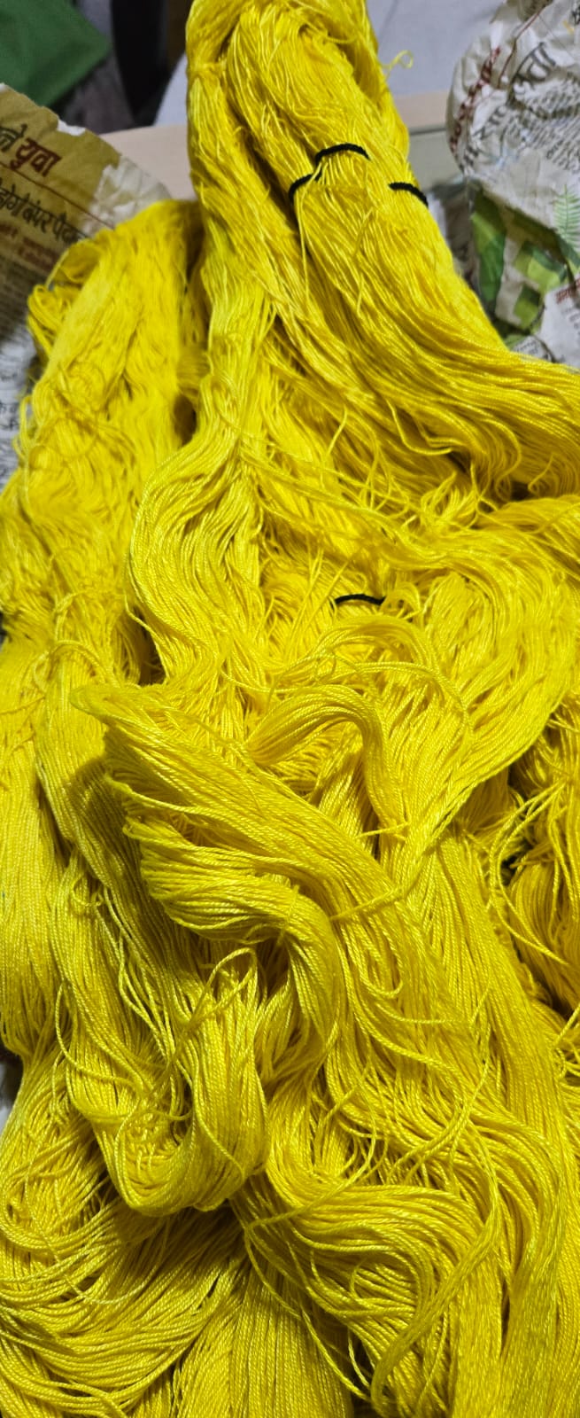 Mulberry Silk Yarn 600M/100Gr Lemon Yellow