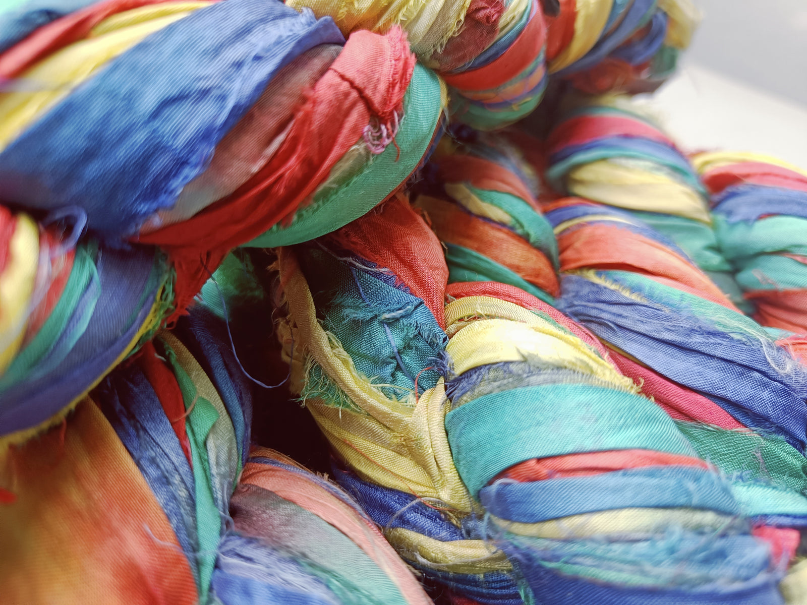 recycle sari ribbon, recycled sari ribbon,recycled sari silk ribbon,   recycled sari silk ribbon yarn, recycled sari ribbon,  recycled ribbon, recycled silk,  recycled sari silk ribbon, sari silk yarn