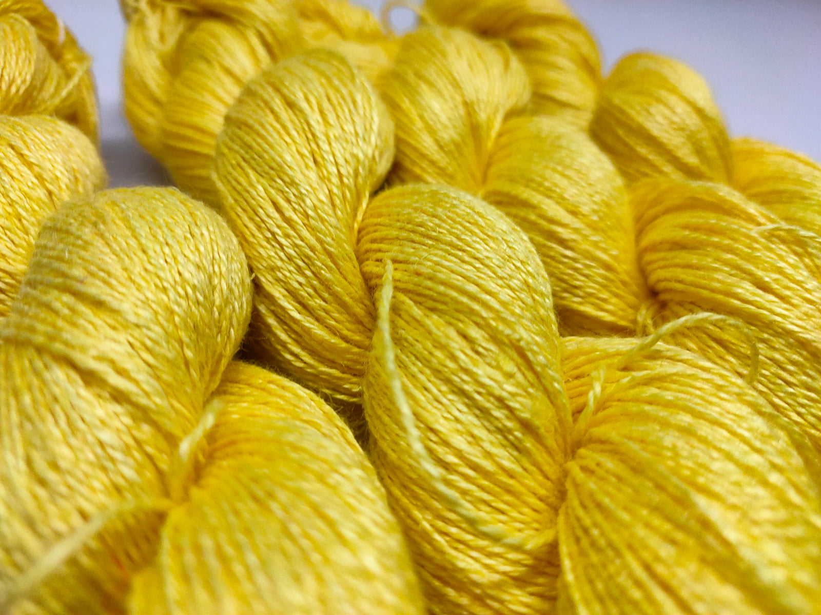 Linen Sportweight 2 PLY Yarn - Lemon Yellow