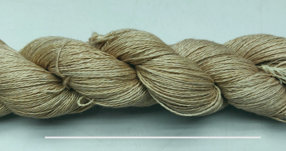 Linen Sportweight 2 Ply Yarn- CHAMPAGNE