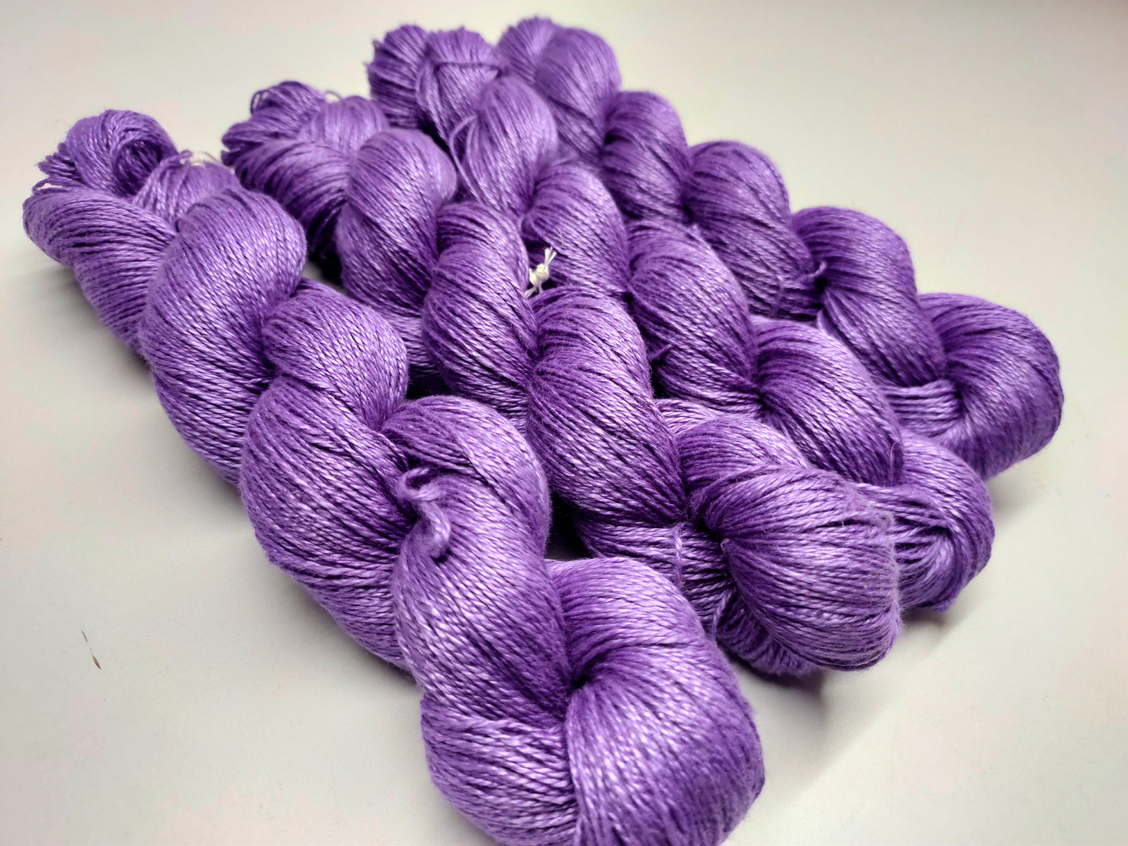 Linen Sportweight Yarn 2 PLY Purple