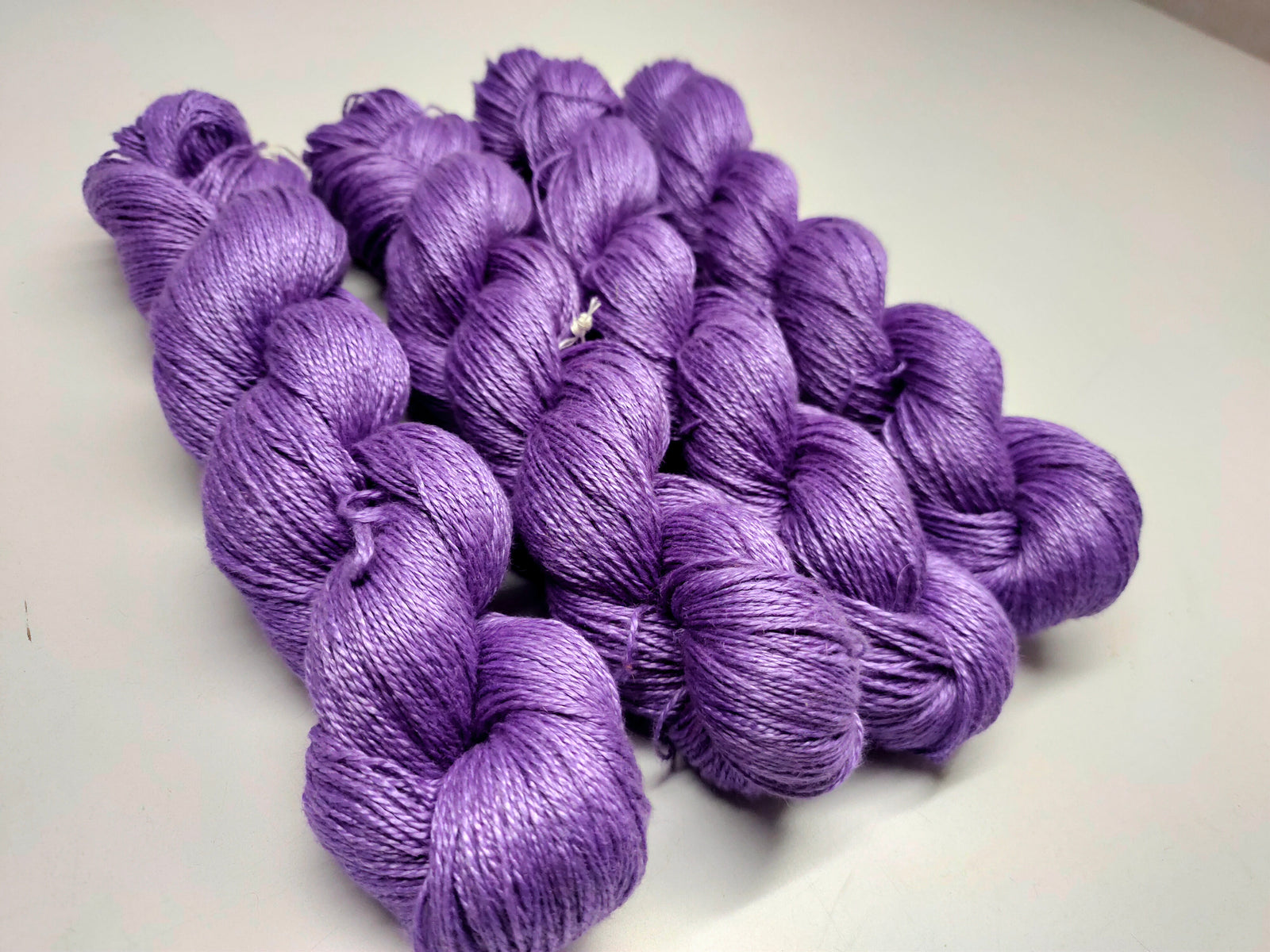 Linen Sportweight Yarn 2 PLY Purple