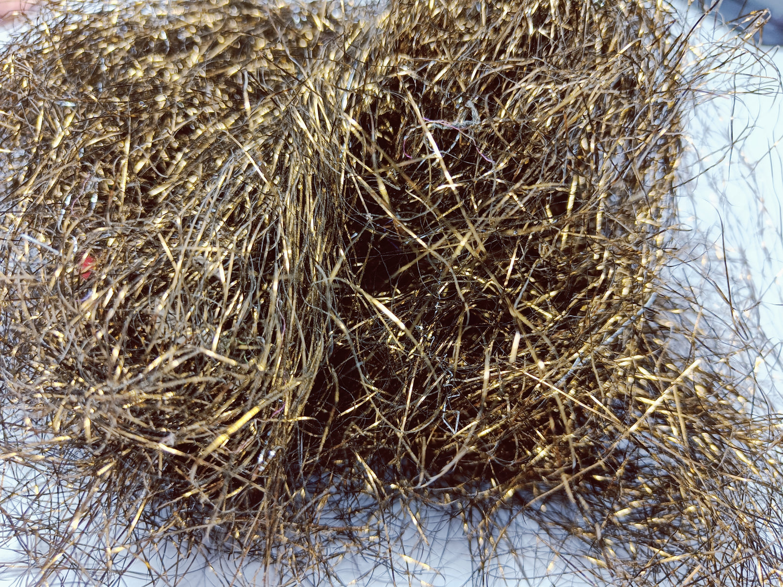 Recycled Lurex Waste - Golden