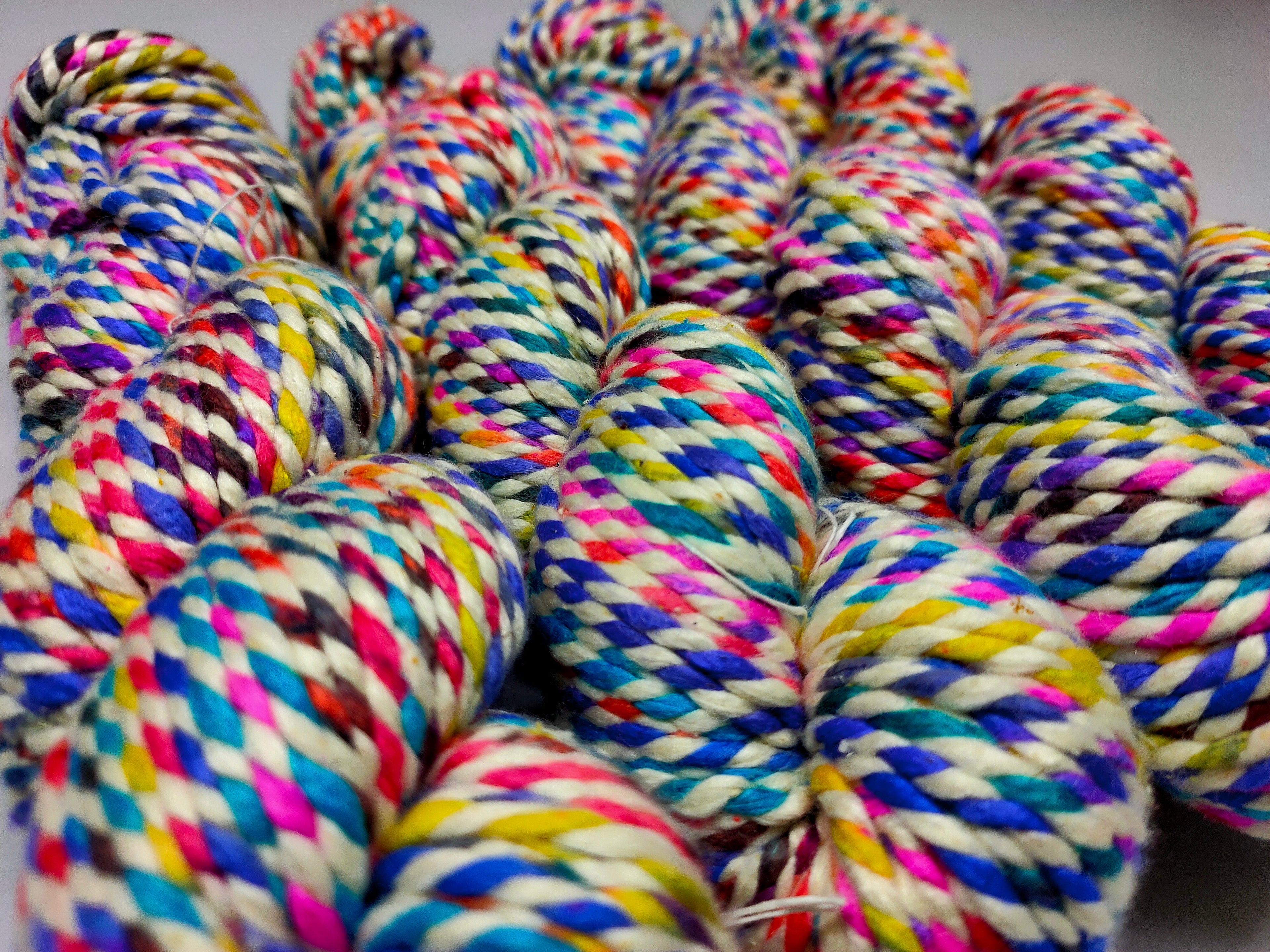 Candy Silk Yarn - IVORY - SilkRouteIndia - Mulberry Silk
