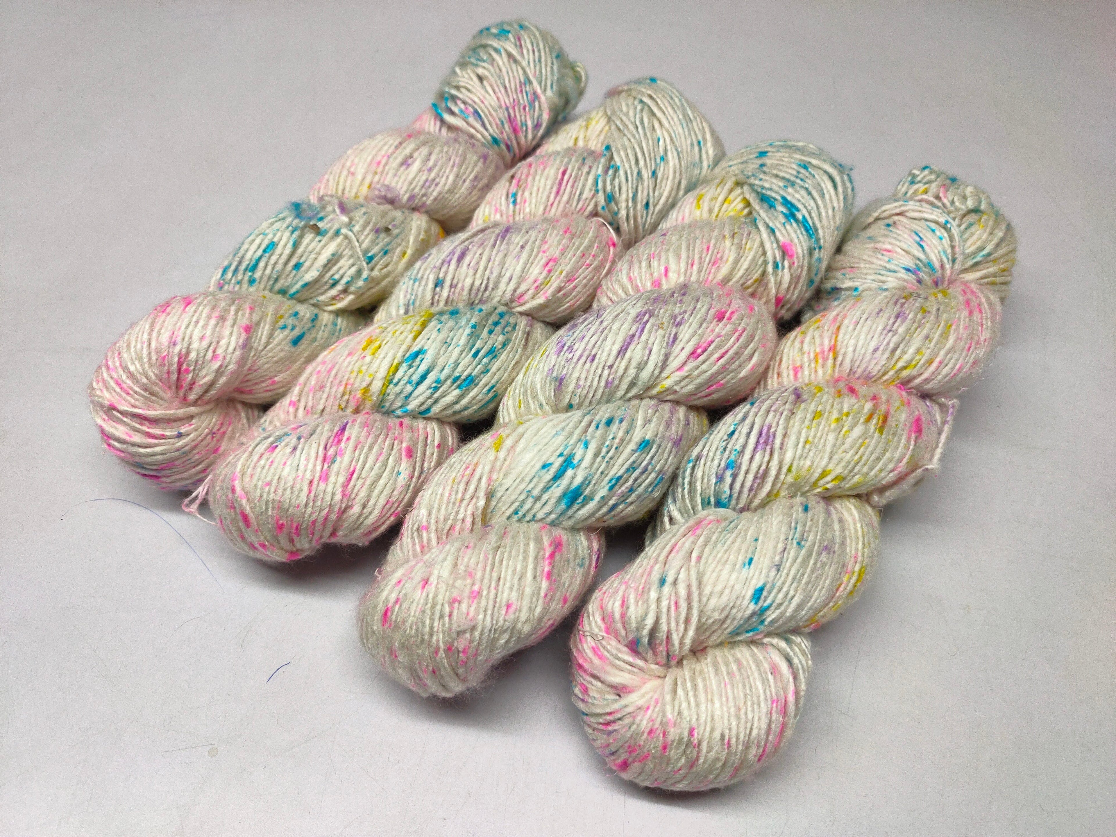 Mulberry Yarn Short Fiber - Vanila Candy