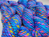 Candy Silk Yarn - Azure - SilkRouteIndia - Mulberry Silk - Bulky Yarn