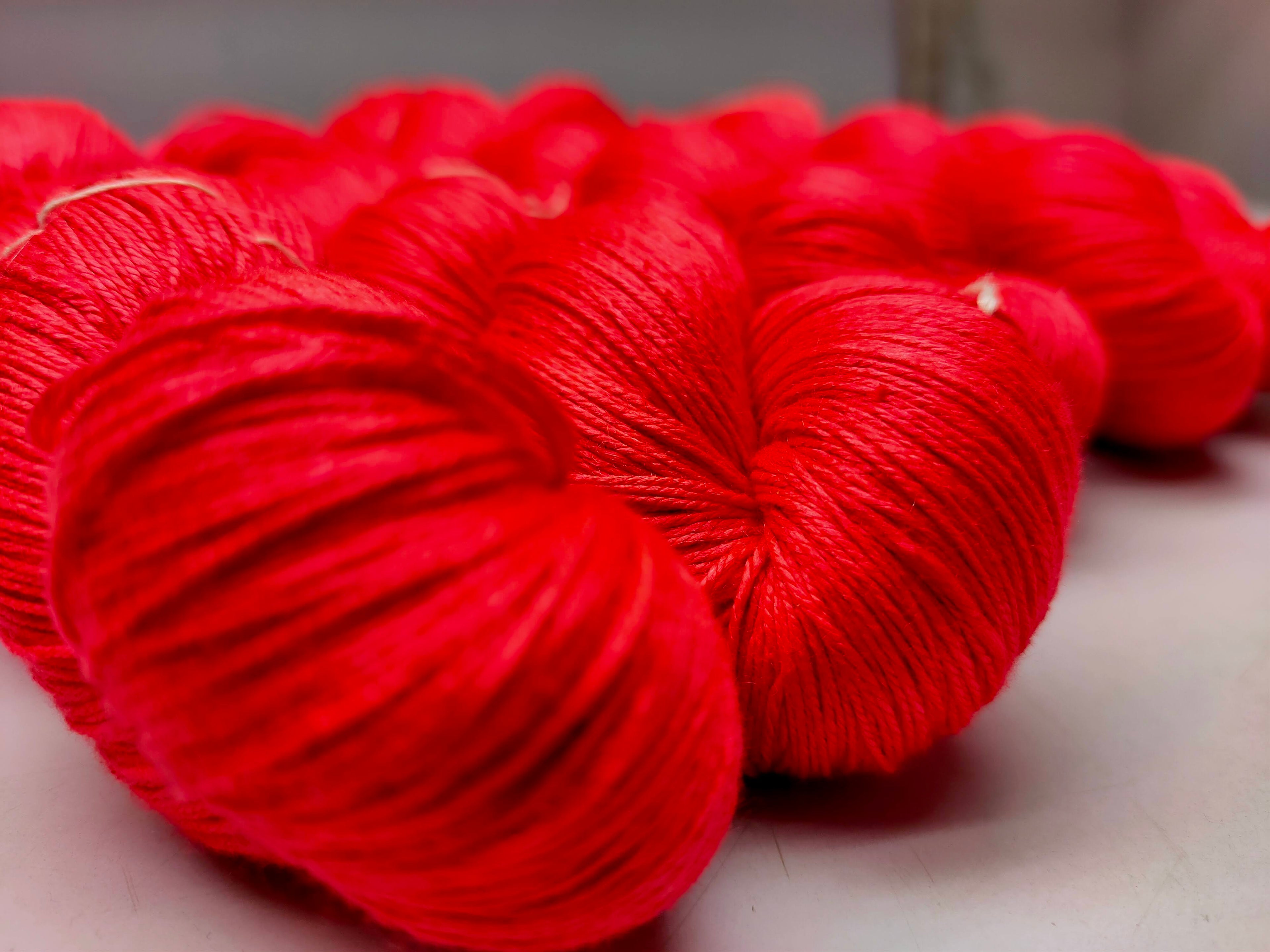 Mulberry Silk yarn (600 mts in 100gram) is a unique Silk Yarn ideal for Knitting. Mulberry Silk is very soft and shiny. It is Sock weight and is directly spun from the premium Mulberry Silk Tops. It is a yarn of Natural Protein Fiber. Mulberry Silk Yarn