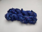 Recycled Sari Silk Ribbon - Navy Blue