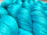 Mulberry Silk Yarn - 600M/100Gr. - Pacific Blue